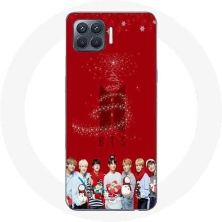 Coque pour Oppo A93 BTS Bangtan Garçons Fond Rouge Cadeau de Noël 2023
