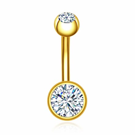 Chirurgisch Edelstaal Navelpiercing - Zirkonia