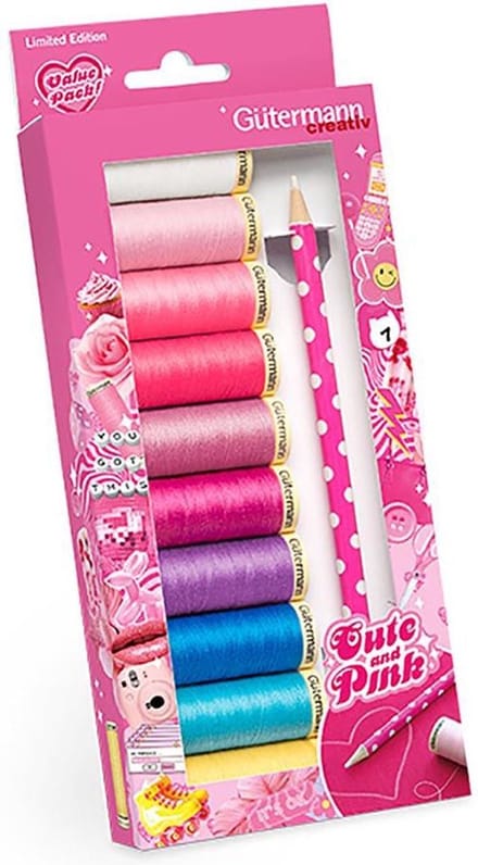 Gütermann Cute and Pink Naaigarenset met markeerstift - 1st