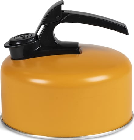 Kampa Fluitketel Billy Geel 2 Liter - Camping Caravan Camper Fluitketel