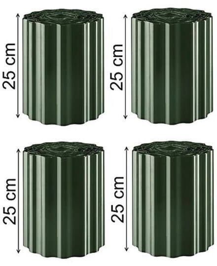 Gazonrand 36m Groen met 25cm Hoogte - Tuinpalissade voor Perfecte Scheiding
