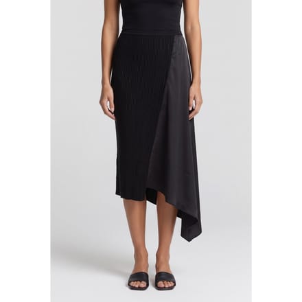 ARKET Tangoli Skirt Black Maat: S | Midi Rokken Outlet | Dames | Zwart
