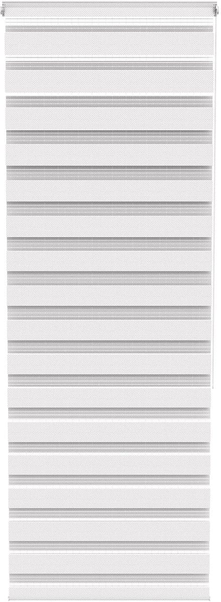 ACXIN Zebra Rollo Klemmfix - Zonder Boren - Lichtdoorlatend en Verduisterend - 80x220cm Wit