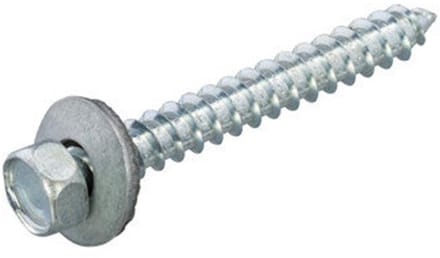 Dak & Gevel - Montageschroef voor hout - 6,5 x 38mm - Verzinkt - Voldraad (100 stuks)
