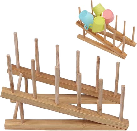 Puzzelopbergrek - Puzzel organizer - Puzzels presenteren - Meerdere niveaus - 30 x 13 cm - Houtkleur