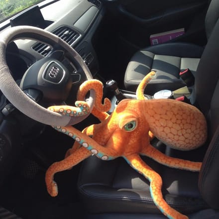 Echte Grote Octopus Knuffel Octopus Pluche Speelgoed Kussen Zeebodem Dier Knuffel Realistisch Cadeau 55cm brown