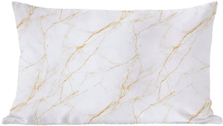 Sierkussens - Kussentjes Woonkamer - 60x40 cm - Wit - Marmer - Goud - Luxueus