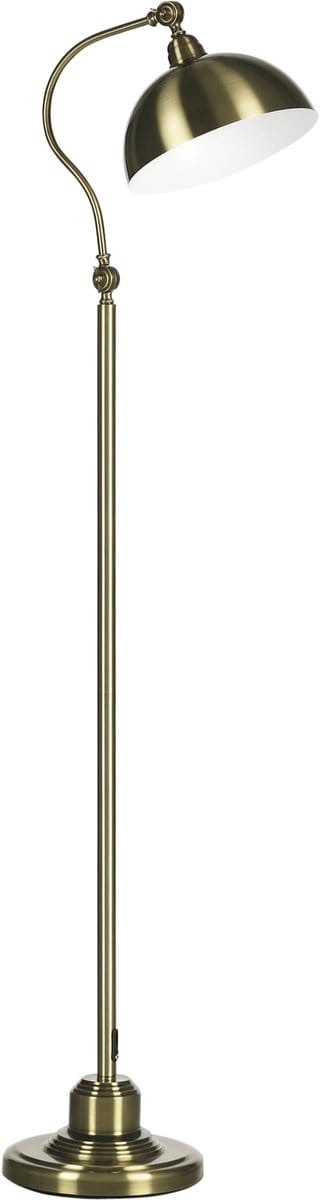 HOMCOM staande lamp - verstelbare hoek - vintage design - brons