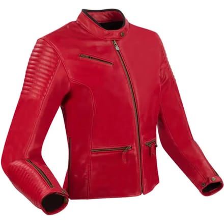 Leren motorjack voor vrouwen Segura Curve