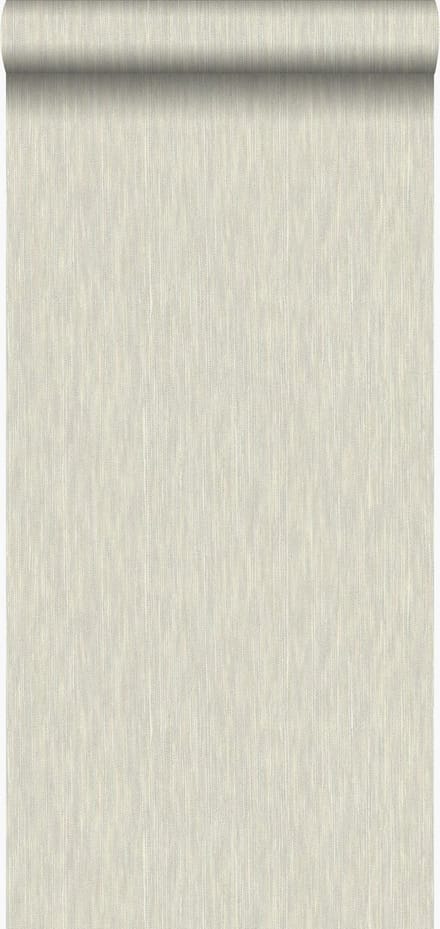Origin Wallcoverings behang grasweefsel met linnen look beige - 53 cm x 10.05 m - 347316