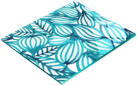 Gehard multifunctioneel decoratief bord van glas met bloemenpatroon, 60x52 cm