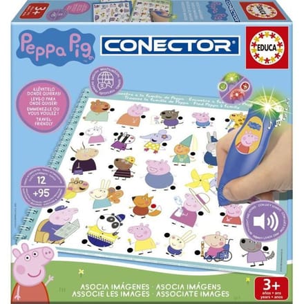 Conector Junior - Jeu éducatif électronique - EDUCA - Peppa Pig - Apprentissage interactif - Des 3 ans