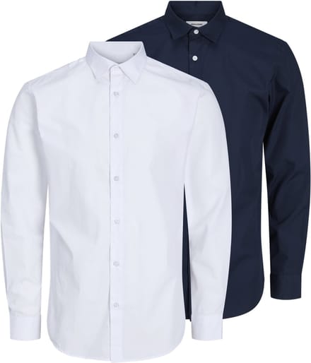 JACK & JONES- JJJOE SHIRT LS 2 PACK MP - Heren - Overhemd