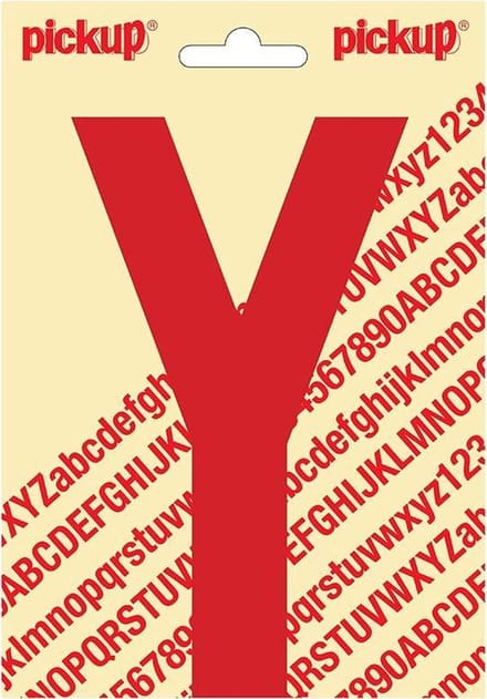 Pickup plakletter Nobel 150mm rood Y - 31022150Y