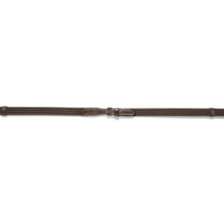 Trust Teugels Deauville webband 9 stops Bruin/Silver - Cob | Zwart | Teugels paard