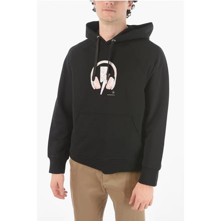 Bedrukt logo DJ BOLT hoodie in zwart