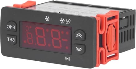 Digitale Temperatuur Controller - Microcomputer Regelaar - Koeling Bewaren - Dubbele Sensor - AC 230V - Rood