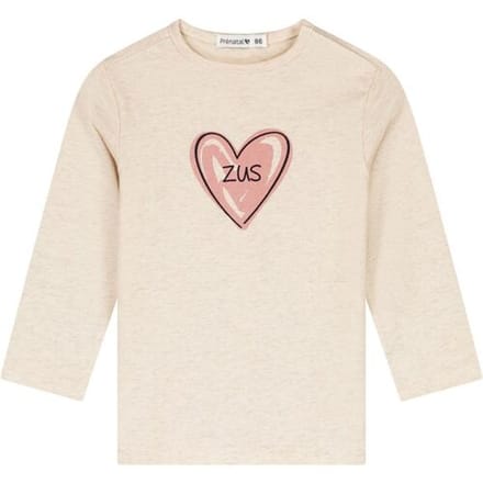 Prénatal peuter shirt zus Light Brown Melange 122 dames
