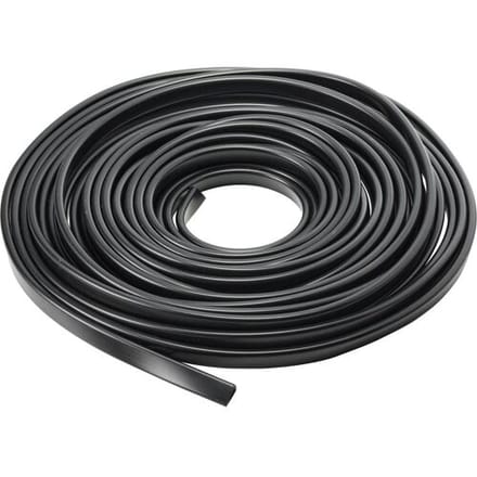 TRU COMPONENTS Randbescherming PVC Zwart 10 m