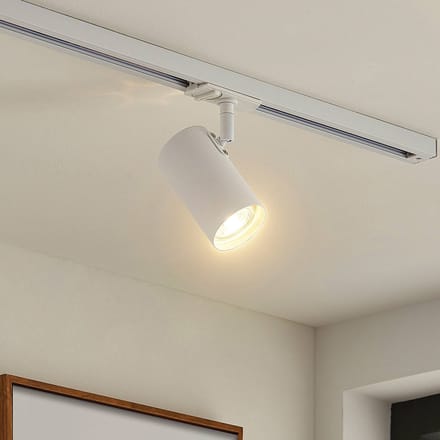 Lindby - 1-fase railverlichting - 1licht - metaal - H: 12.5 cm - GU10 - wit