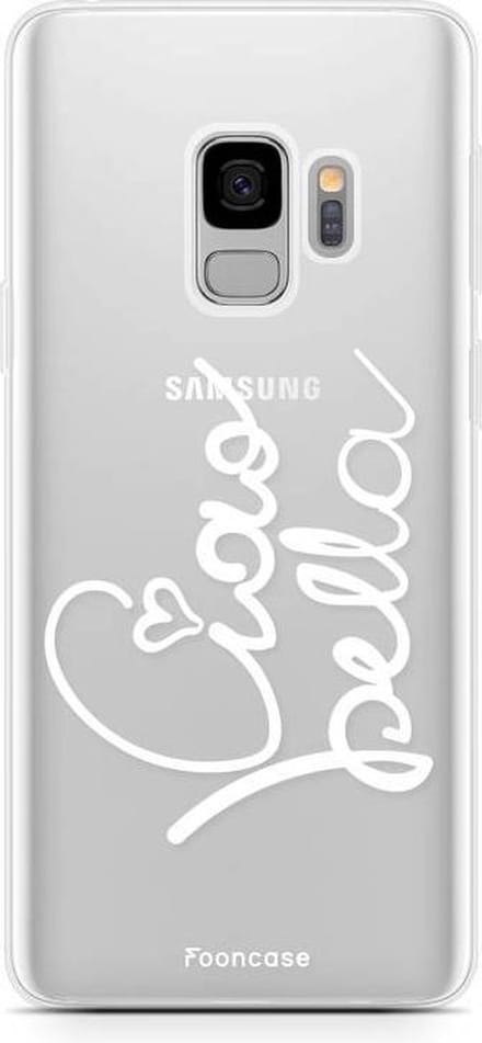 Fooncase Hoesje Geschikt voor Samsung Galaxy S9 - Shockproof Case - Back Cover / Soft Case - Ciao Bella!