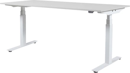 Schaffenburg Zit Sta Bureau - Plus Elektrisch 180x90 wit alu frame