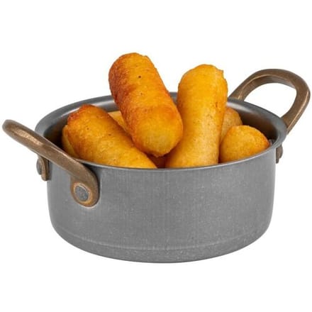 GGM Gastro (6 Stück) Serviertopf - VINTARA - Edelstahl - 0,35 Liter - Ø 115mm