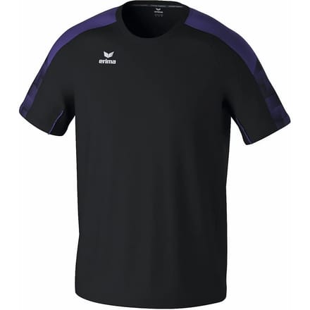 Erima Evo Star T-Shirt Kinderen - Zwart / Violet | Maat: 128
