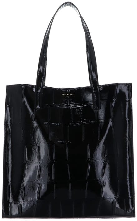 Ted Baker handtas Vivanaa Croc Effect Icon Bag Black zwart