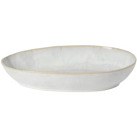 Costa Nova - servies - ovale schaal 36 cm - Eivissa beige - aardewerk - H 7,2 cm