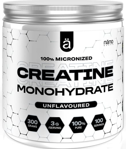 NanoSupps 100% Micronized Creatine Monohydrate (300g) Unflavoured - Creatine - Creatine Monohydraat