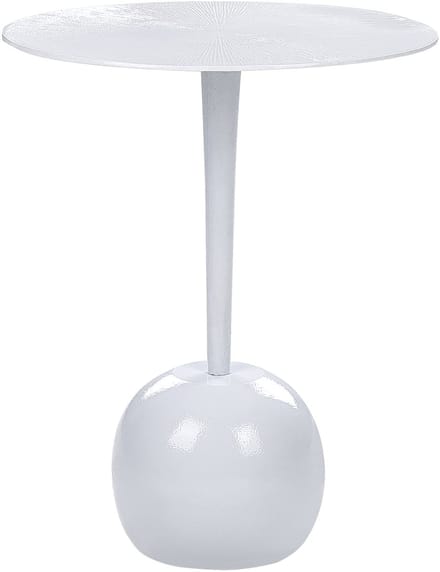 EUCLA - Bijzettafel - Wit - Aluminium