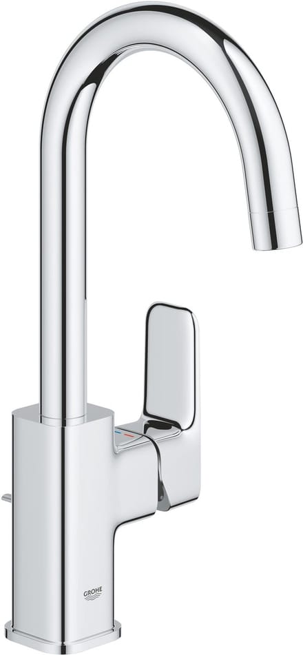 GROHE Dice L-Size Wastafelmengkraan – Met Trekwaste – Draaibare Uitloop – Chroom