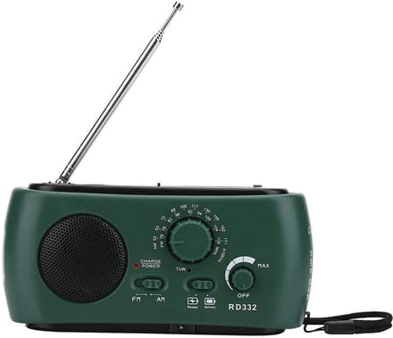 Dailygoods - Draagbare Zwengelradio - Zonne-energie en