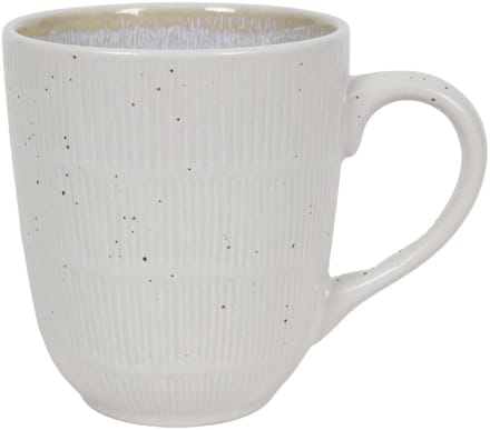 Cookinglife Nola Beige Mokken - Set Van 6 - Koffiemok Mug - Aardewerk Beige - Vaatwasser- En Magnetronbestendig - 350 ml