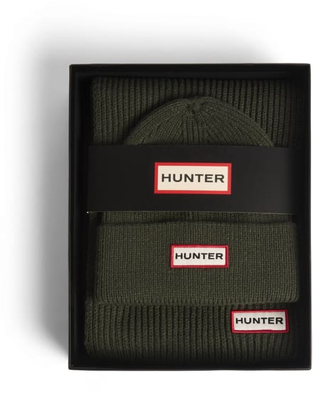 Hunter - Jura Scarf and Beanie Box Set Kambaba Green - Maat ONE