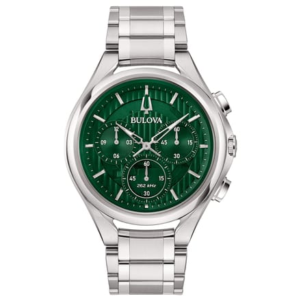 Bulova Curv 96A297 Horloge - Staal - Zilverkleurig - Ø 44 mm