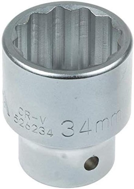 Meertand steeksleutel 3/4 inch, 12-kant 34 mm, CrV verzinkt
