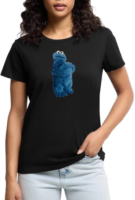 Sesamstraat Koekiemonster Pose Premium T Shirt Dames