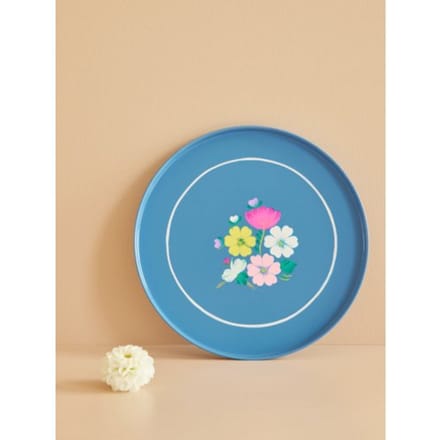 Rice dienblad metaal, kleur blauw