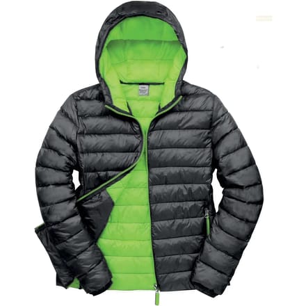 Result Men´s Snow Bird Hooded Jacket RT194M - Black/Lime - L