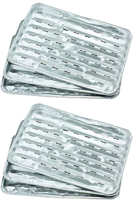 Set van 10 aluminium bakjes 34 x 23 cm Fackelmann Barbecue