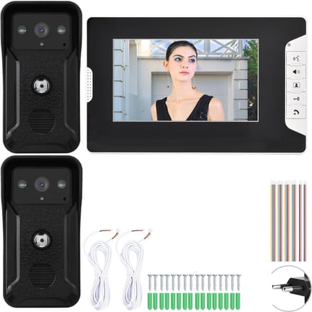 7  Bekabelde Video Deurtelefoon Deurtelefoon Intercom Nachtzicht Slimme Beveiliging Deurtelefoon Kit