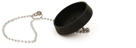 Go Go Gadget - Gootsteendop - Dop - Gootsteen afsluiten - One Size - Zwart - 38 mm