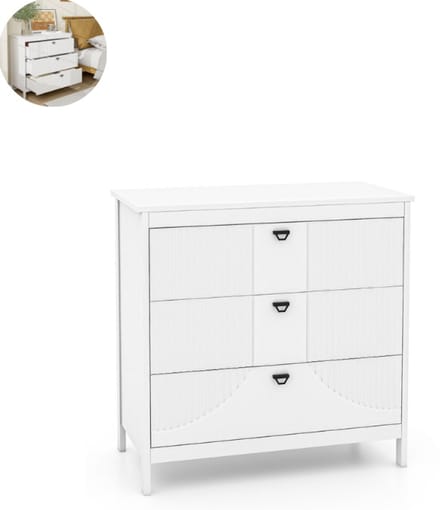 Ladekasten - Slaapkamer - Kledingkasten - Commode - Organizer - Massief - Wit