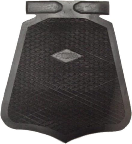 Bibia Spatlap klassiek - buigbaar rubber - zwart - 21x19 cm