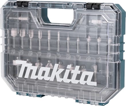 Coffret de fraises Ø8 mm pour défonceuse affleureuse (22 pcs) - MAKITA D-74778