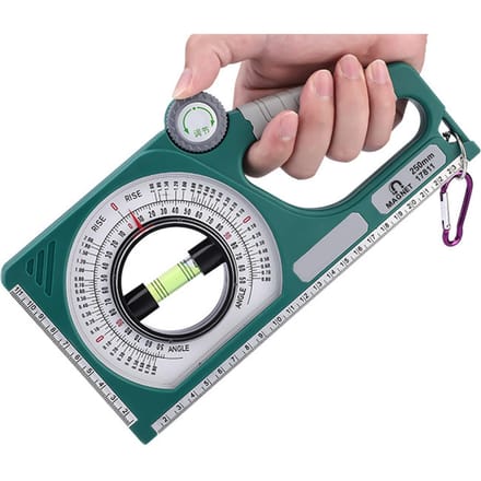 Inclinometer Multifunctioneel Waterpas Hoekmeter Duidelijke Schaal Hoge Sterkte Draagbare Hoek gray