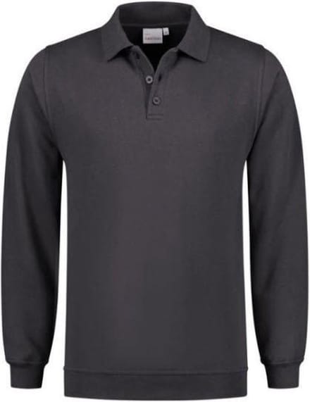 Santino Robin Polo Sweater lange mouw - Antraciet - M
