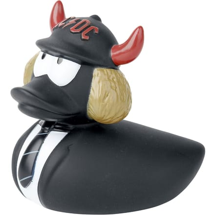 AC/DC Badeend 'Angus' Unisex Badkameraccessoires - zwart - Standard